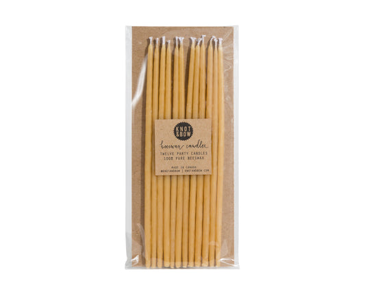 Tall Beeswax Birthday Candles