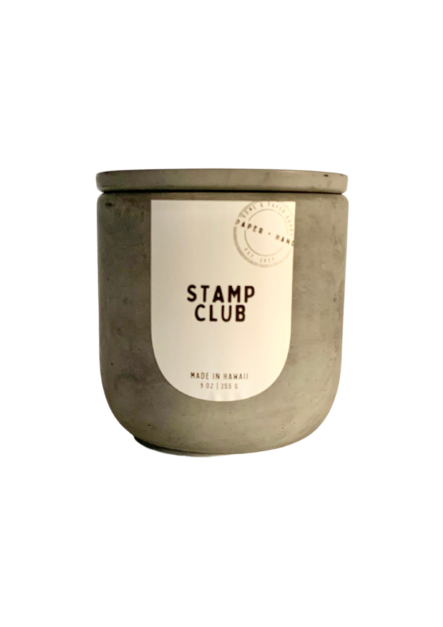 9 oz Concrete Jar - Scented Soy Wax Candle