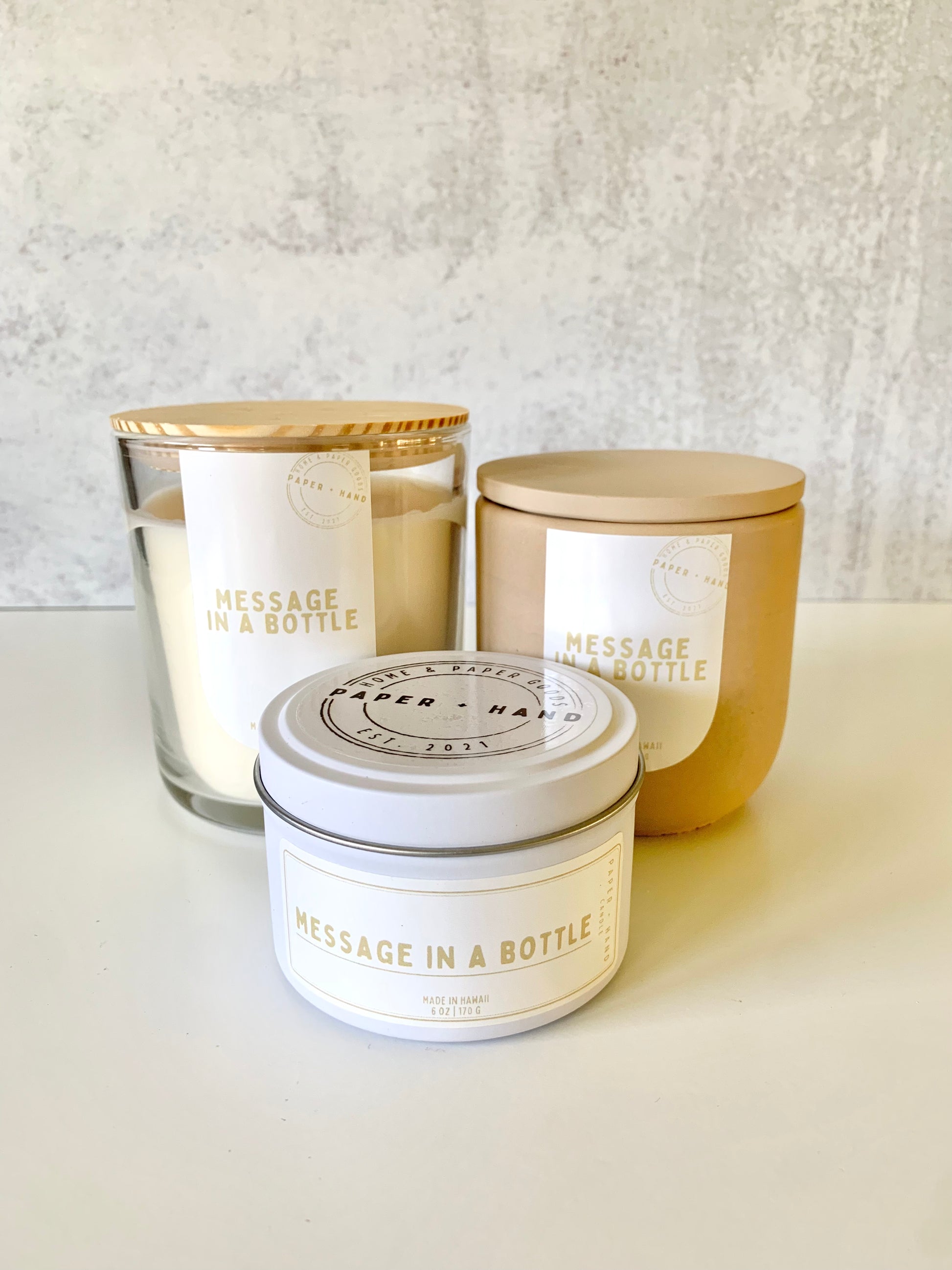 Candles in discount tin cans